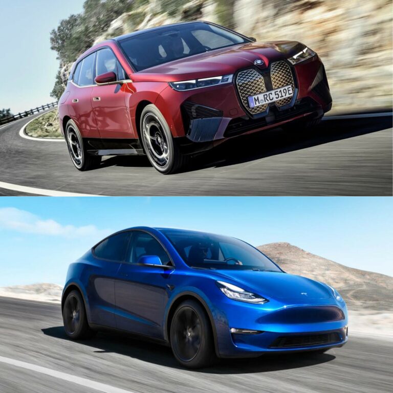 Photo Comparison: BMW iX vs Tesla Model Y