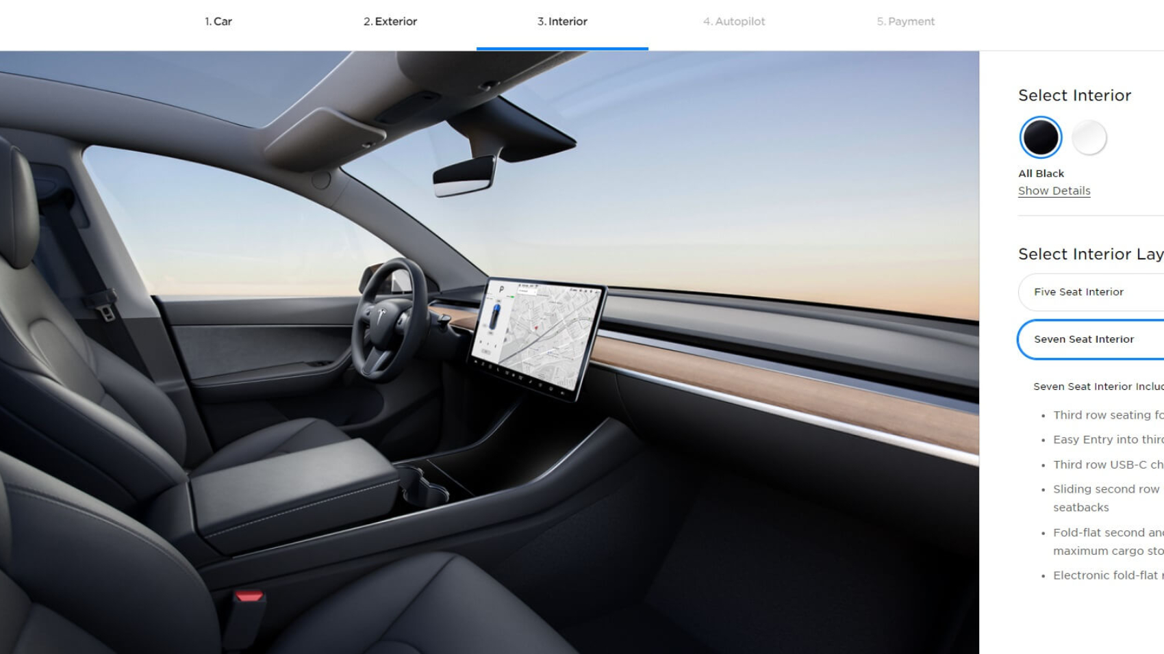 2021 Tesla Model Y seven seat option