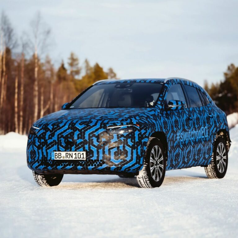 Mercedes EQA electric crossover spied for the last time, debuts January 20