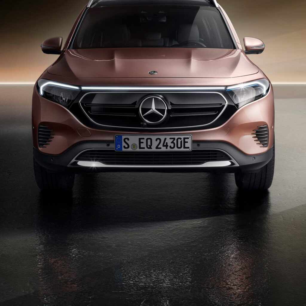 Mercedes EQB electric crossover debuts with seven seats and boxy design