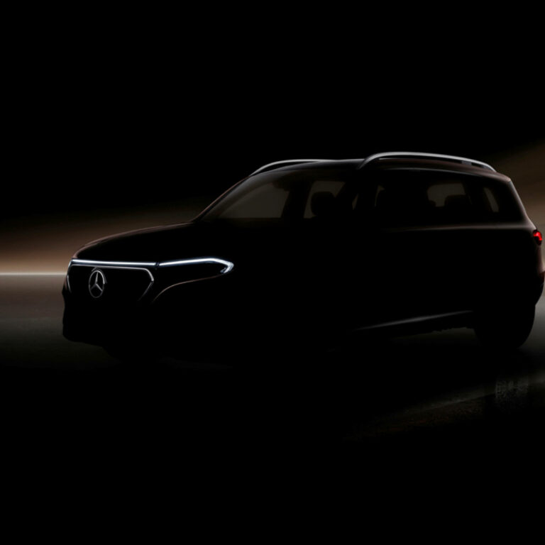 Mercedes EQB electric seven-seat crossover teased, debuts April 18