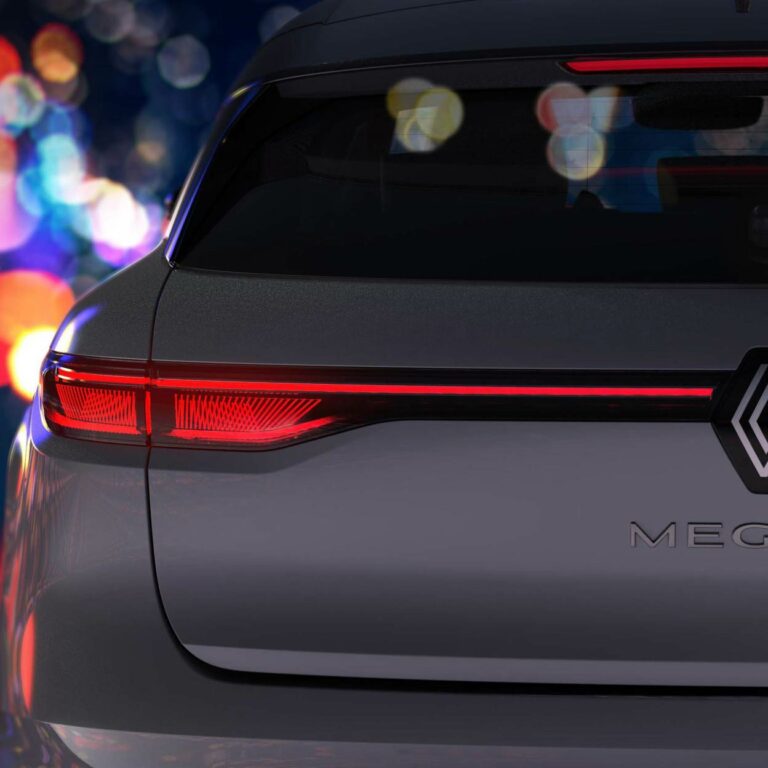 Renault Megane E-Tech Electric crossover teased with retro-styled logo