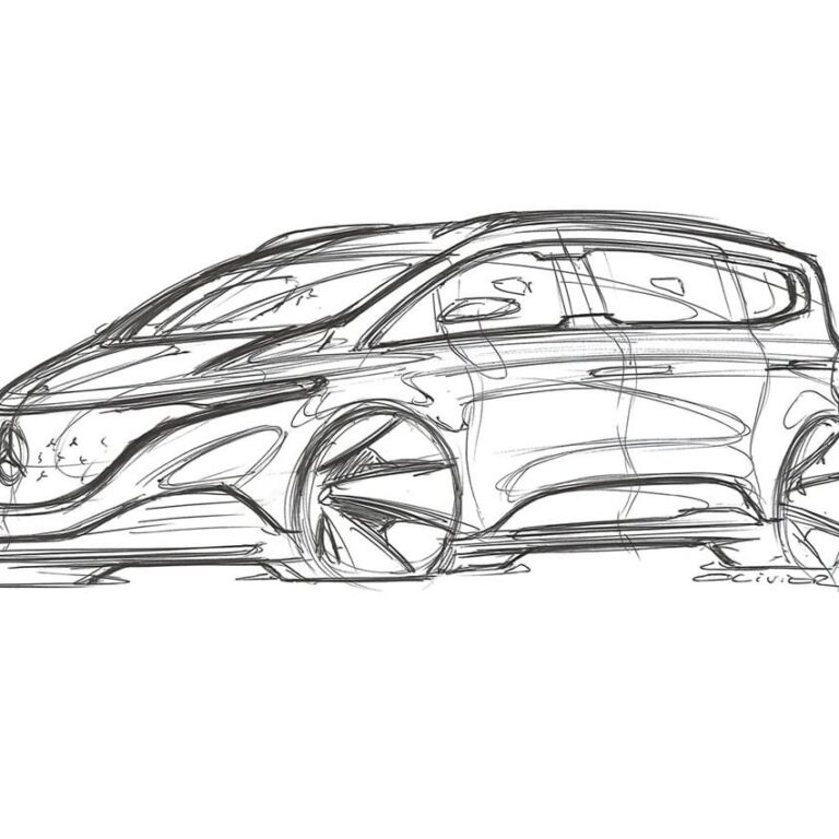 Mercedes EQT teased in design sketches to preview electric T-Class van