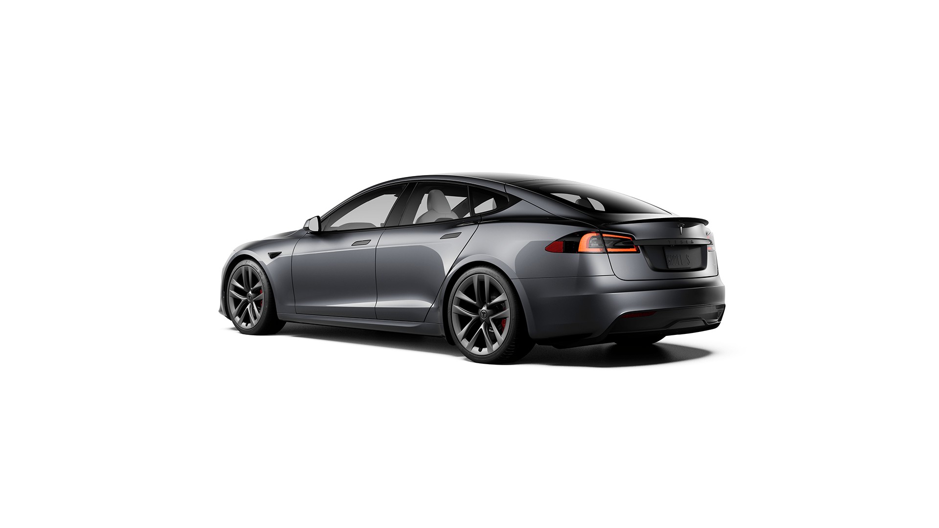 paspoort volgens Bevestigen aan Tesla Model S Plaid with yoke steering wheel spotted in a parking lot