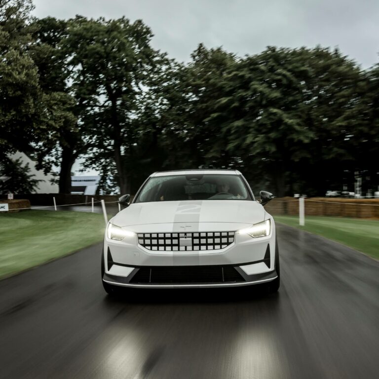 Experimental Polestar 2 revealed with more power at Goodwood FoS