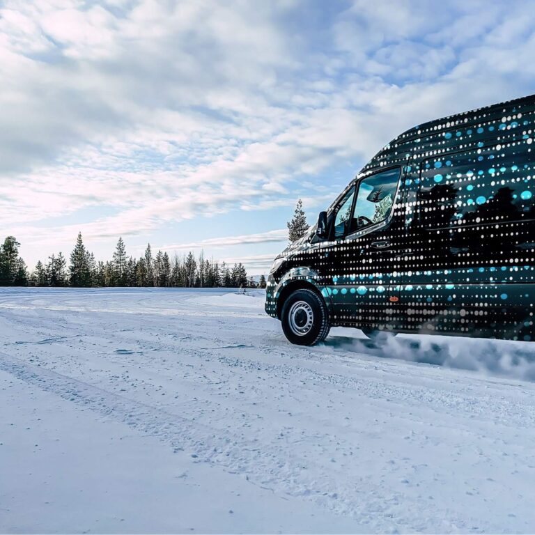 2024 Mercedes eSprinter Teased During Winter Test